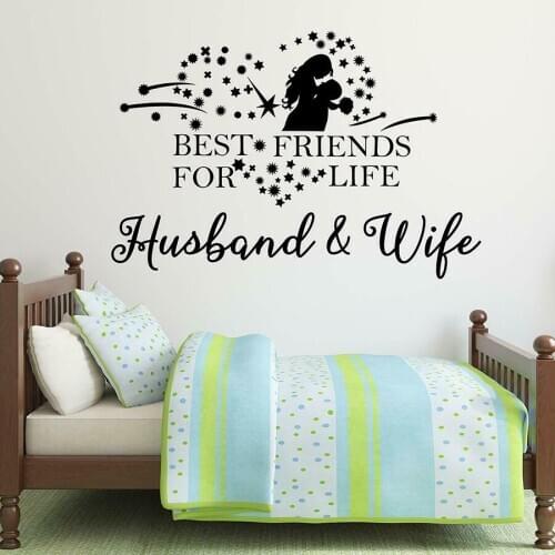 Love Quotes Wall Sticker Art Design Love Family Vinyl Wall Decals Couple Bedroom Living Room Home Decor Fireworks Mural M728