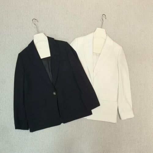 High Ladies 2021 New Quality Fashion Long Sleeve Lapel Solid Color Blazer 0308