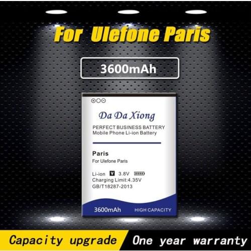 High quality 3600mAh Ulefone Paris Battery for Ulefone Paris / Ulefone Paris X phone battery