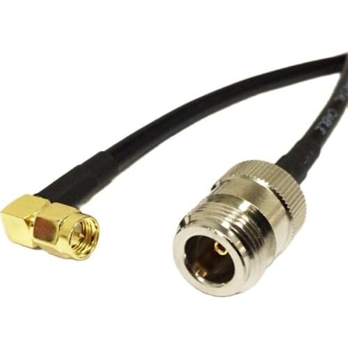 1PC modem extension cable New SMA Male Plug Right Angle To N Female Jack RG58 Cable adapter 50CM/100CM wholesale price