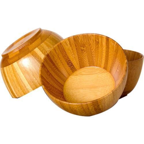 1pcs/lot 11*6.5*5.8cm natural Carbonation phyllostachys pubescens bamboo bowl japanese wooden bamboo bowls for food for Baby