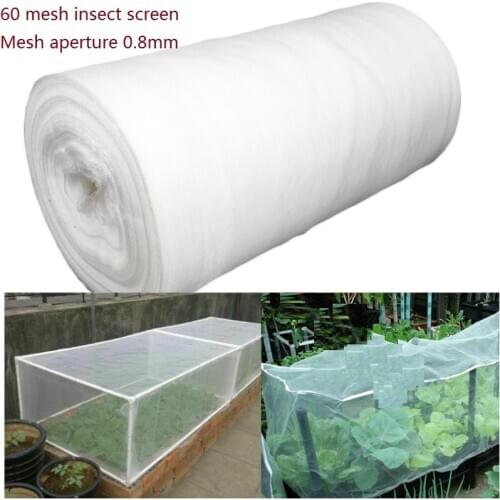 1PCS Greenhouse Protective Net 60mesh Fruit Vegetables Care Cover Anti Insect Bird Crop Flower Plant Protection Net Pest Control