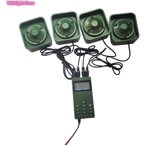 4 Players 50W Hunting Decoy Mp3 Bird Caller Sounds Player Built-In 200 Bird Voice Hunting Decoy Animal Caller for Hunting