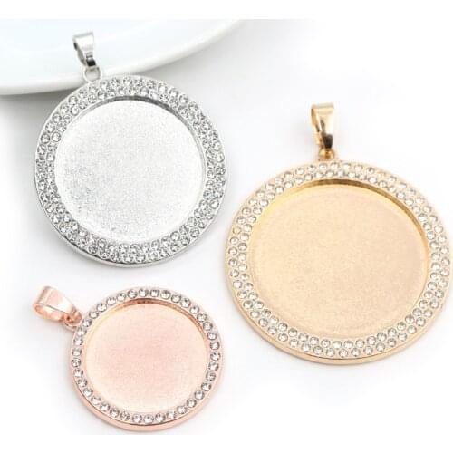 10pcs 20mm Inner Size Antique Silver Plated And Bronze Classic Flower Style Cabochon Base Setting Charms Pendant