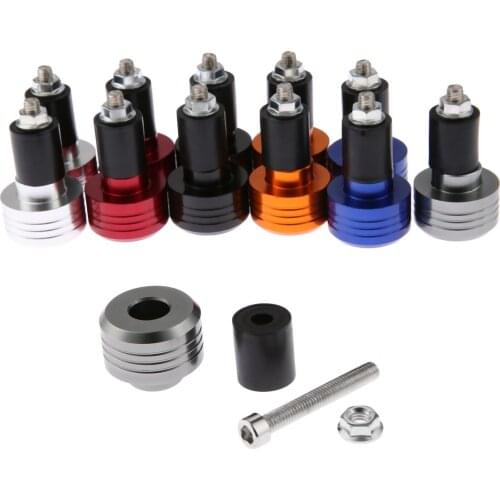 7/8" Motorcycle 22MM Handlebar Grips Handle Bar Cap End Plugs For Kawasaki NINJA 300 250R ZX636R ZX6RR 400R Yamaha MT 07 MT 09