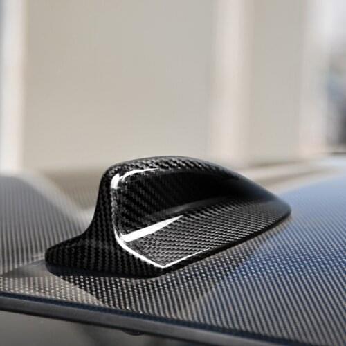 Carbon Fiber Car Shark Fin Antenna Roof Decoration Accessories Auto Radio AM/FM Signal Aerials for BMW E46 E90 E92 M3 1 3 Series