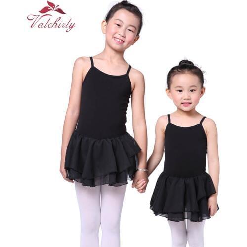 Girls Ballet Leotard Black Ballet Dress Kids Dance Bodysuit Ballerina Costume Nice Swimsuit for Ballet 3 colors Good Quality