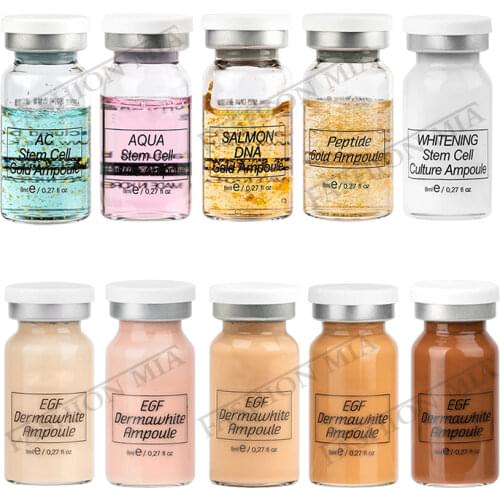 8ml Korea Stayve Dermawhite BB Cream Glow Ampoule Foundation Serum for Whitening Skin Anti-Aging Acne MTS Dr Pen Meso Treatment