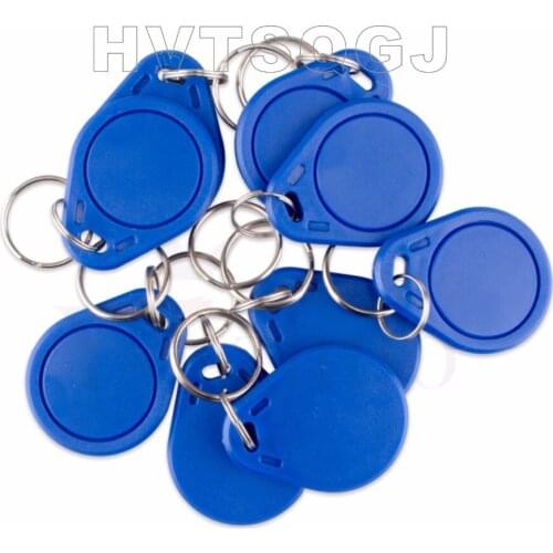 Free shipping 100pcs access card 13.56MHz MF 1 S50 NFC tag keyfob smart card