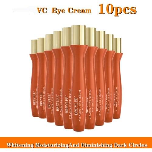 BREYLEE Vitamin C Eye Roller Massage Serum Whitening Remove Dark Spots Frecles Melanin Anti-Oxidation Moisturizing SkinCare10pcs