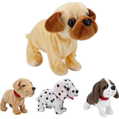 Electronic Pets Sound Control Robot Dogs Bark Stand Walk Cute Interactive Toys Dog Electronic Husky Pekingese Toys For Kids gift