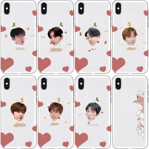Korean celebrity enhypen Anime Transparent Phone cover hull For SamSung Galaxy S8 S9 S10e S20 S21 S30 Plus S20 fe 5G Lite Ultr