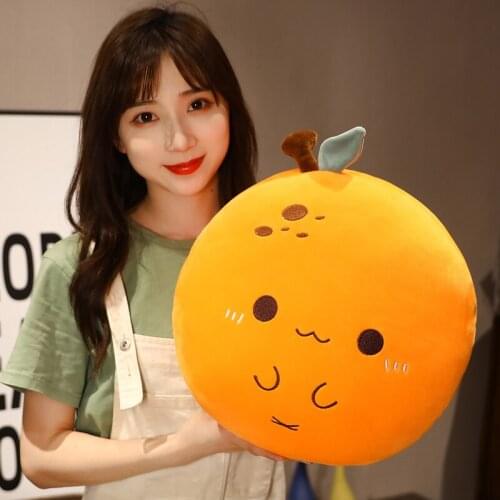 Creative cute fruit plush doll kawaii plant plush toy nap pillow home office decoration holiday gift