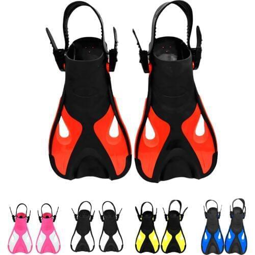Junior Kids Children Swimming Traning Fins Flippers Open Heel for Snorkeling Scuba Diving Swimming Underwater Sports