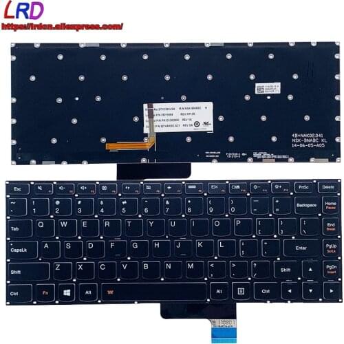 New Original US English Backlit Keyboard for Lenovo Yoga 2 13 Laptop 25215064 25215033