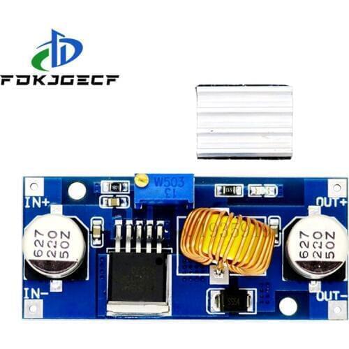 5A XL4015 DC-DC 4-38V to 1.25-36V 24V 12V 9V 5V Step Down Adjustable Power Supply Module LED Lithium Charger With Heat Sink