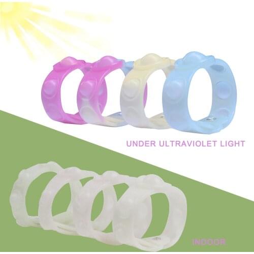 Portable Press Decompression Toys Fidget Simple Dimple Bracelet Toy Stress Relief Hand попs Figet It Toy Soft Silicone Wristband