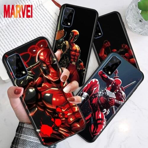 Cool Marvel Deadpool Shockproof Cover For Realme Narzo 10 20 7i 7 6i 6S 6 5i 5S 5 3i 3 2 Global Pro Black Phone Case