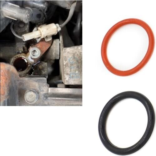 2X Power Steering Pump Rubber Inlet & Outlet O-Ring Seals for P/S Hi Pressure Hose, 2 PCS KIT 34439FG000 / 34439AE021