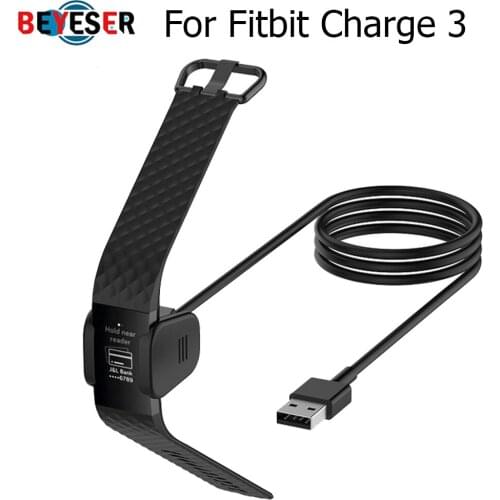 Replaceable USB Charger For Fitbit Charge 3 Smart Bracelet USB Charging Cable for Fitbit Charge 4 Wristband Dock Adapter charger