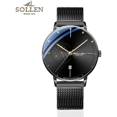 SOLLEN Mens Automatic Mechanical Watch High-grade Japanese Movement Waterproof Watch
