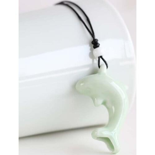 Fish whistle Hot sale Hand made DIY Ceramic fashion Necklaces for women charms Fashion jewelry #5044