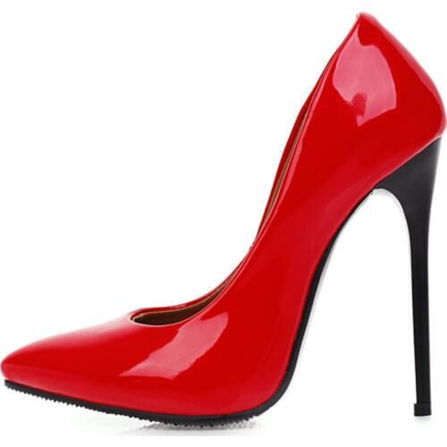 New 2021 Fashion Thin High Heels Pumps Shoes Woman Green Red Yellow Womens Heels Shoes Party Office Wedding Shoes Large Size 45