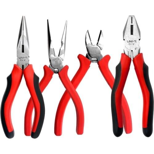 UNI-T Wire Cutters Stripper Pliers Needle Diagonal-Nosed Tongs Insulated Multifunctional Pincers Crimping Peeler Hand Tools