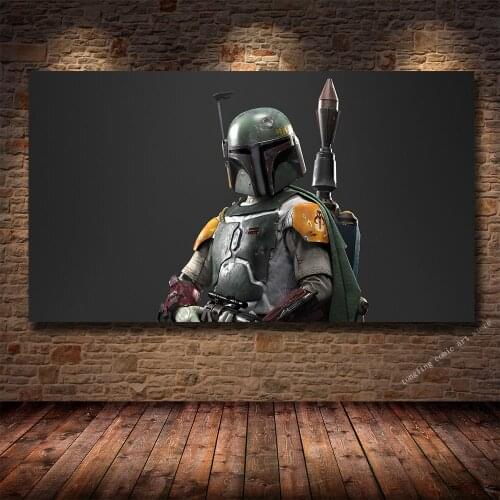 The Mandalorian Classic Movie Star Wars Series Creative Poster Canvas Painting Living Room Bedroom Decoration Painting Cuadros