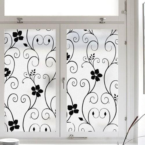 45x100cm Waterproof Frosted Glass Opaque Window Privacy Film Bedroom Bathroom Office Sticker Self Adhesive Film Home Decor Film