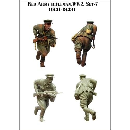 1/35 Resin Figures Model Kit-C208 WW2 RED ARMY. RIFLEMAN Unassembled unpainted