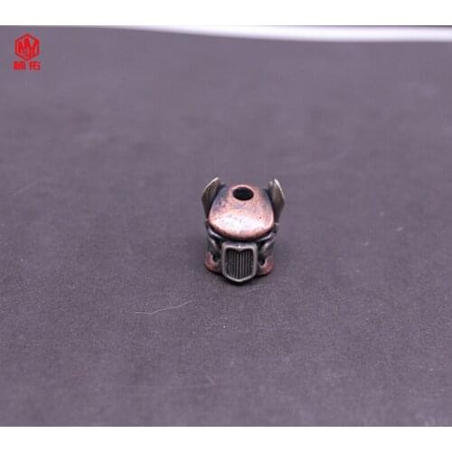 1PC EDC Paracord Beads Locomotive Retro Brass Copper Lanyard Pendants Knife Beads Umbrella Rope Cord Necklace Bracelet Beads