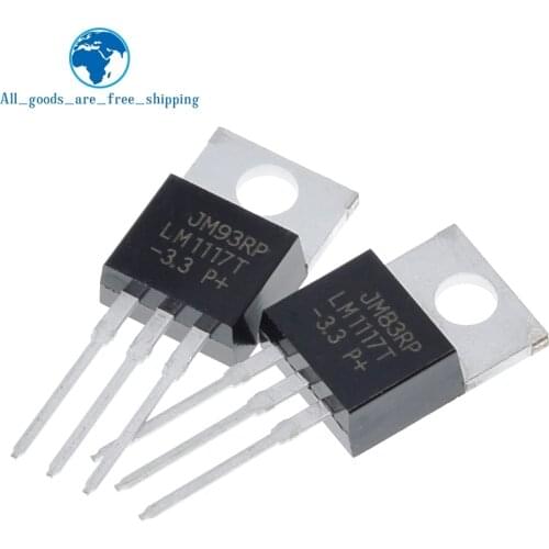 10PCS LM1117T-3.3 TO220 LM1117-3.3 LM1117T 3.3V LM1117 TO-220
