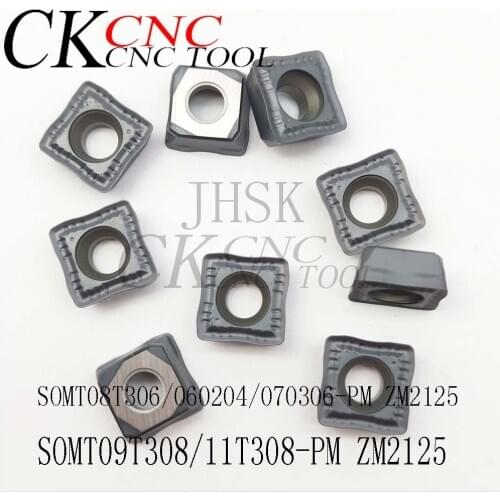 10pcs U drill inserts violent drill blade SOMT08T306 SOMT060204 SOMT070306 SOMT09T308 SOMT11T308-PM ZM2125 cutter milling blade