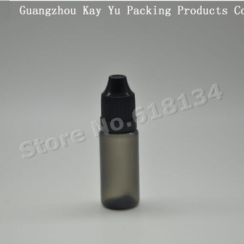 10000 pcs / lot 10ml liquid dropper bottle with childproof cap and long thin tip for oil oils