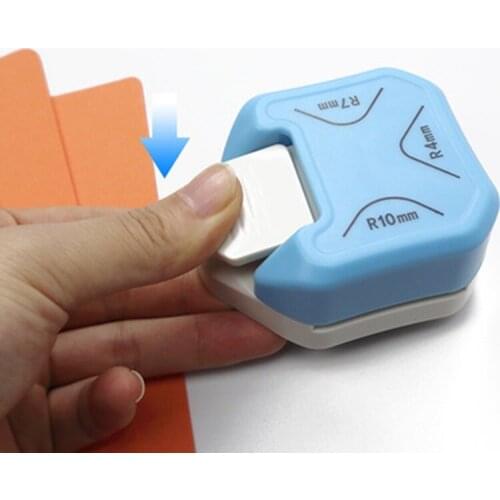 Corner Rounder Puncher 3 in 1 Portable 3 Way Corner Cutter for Paper Craft R4mm R7mm R10mm for Cutting Different Corners