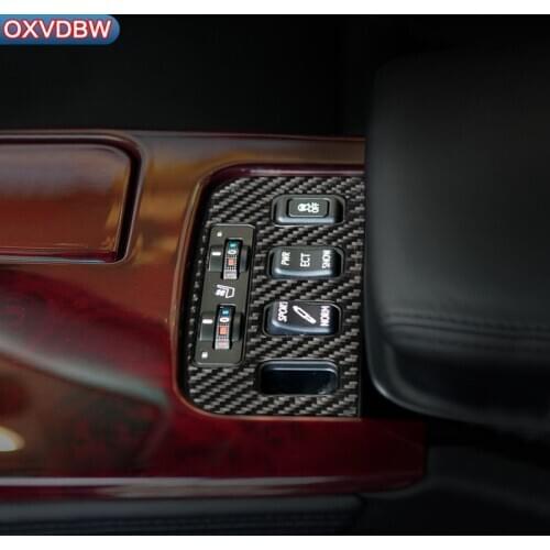 For lexus gs300 350 f sport 2006-11 Accessories carbon fiber interior trim Seat adjustment panel Decorative Car Stickers Styling