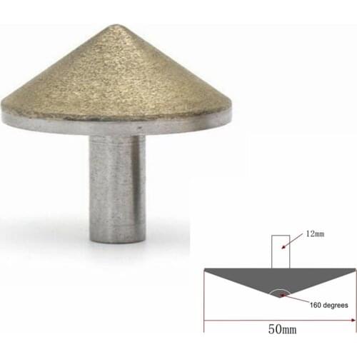 Good Straight shank sintered diamond countersink bits 10 PCS Diameter 50mm Grit 240 + Straight Shank D12mm