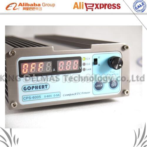 Free Shipping Wholesale Precision Compact Digital Adjustable Low Power DC Power Supply OVP/OCP/OTP 110V/230V 60V/5A MCU Control
