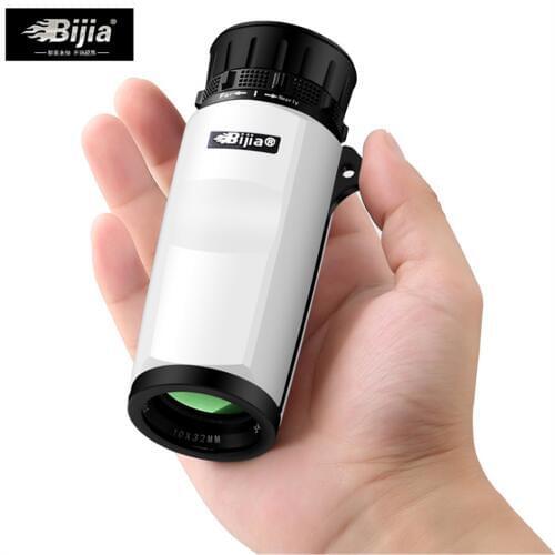 BIJIA 10X32 High Magnification List Monocular Night Vision Non-infrared 1000 Army Concert Telescope