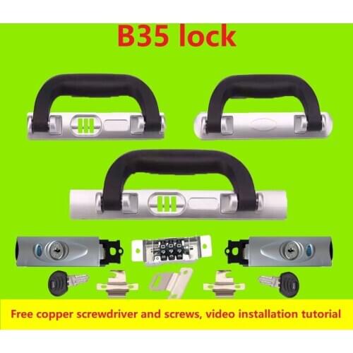 B35 trolley case luggage case repair parts aluminum frame lock password key lock