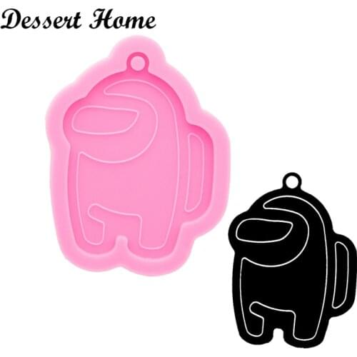 DY0864 Bright Resin Art diy Gamer Mould , Silicone resin Keychain molds , DIY Epoxy Jewellery Making Tools