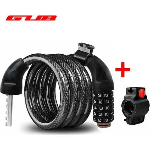 GUB SF-31 Universal Bicycle Locks Safe Alloy Steel Cable High Security Mountain Bike MTB Password Lock 1.2m Anti Theft bicicle