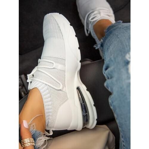 Sneakers for Women Summer Woman Breathable Sock Casual Shoes Lace Up Shoes Female Sport Shoes Ladies