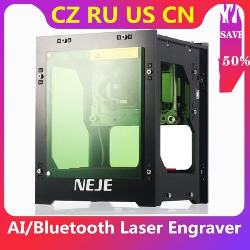 NEJE CNC Laser Cutter Machine DK-8-KZ DK-BL 3000mW Laser Engraver 450nm AI Mini Engraving Machine Wireless BT Print Engraver