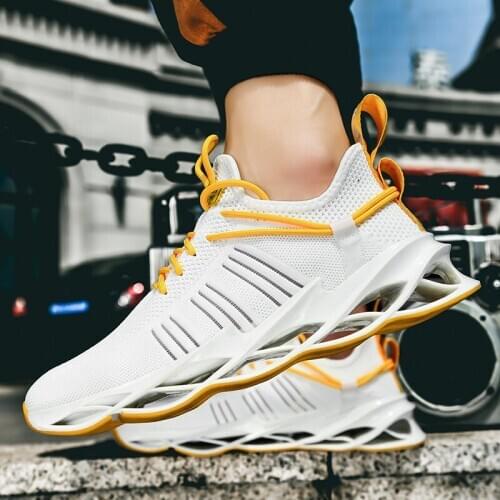 Mens Running Shoes Blade Comfortable Summer Mens Cushioning Sneakers High Quality Wear-resistant Lightweight Flat Sports Shoes
