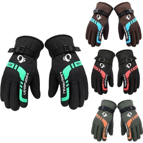 Men Winter Thermal Snowboarding Skiing Gloves Outdoor Motorcycle Riding Windproof Thicken Ski Gloves Winter Snow Snowboard Gants