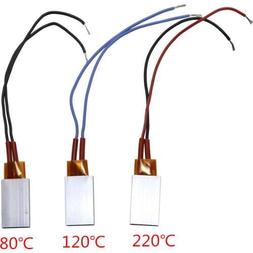 1 Pcs 12V PTC Heaters Heating Element Hair Dryer Accessories Curlers Heater 80/120/220 Degrees Celsius Air Heater