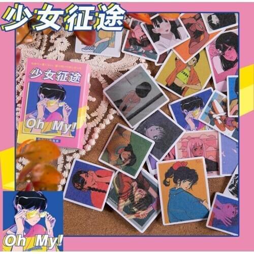 60pcs/lot Kawaii Stationery Stickers fresh retro Diary Planner Decorative Mobile Sticker Scrapbooking DIY Craft Sticker