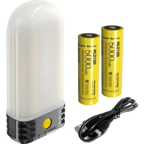 NITECORE LR60 Camping Light Power Bank Charger 280LM USB-C Rechargeable Portable LED Lantern for Outdoor Lamp, Self Defense